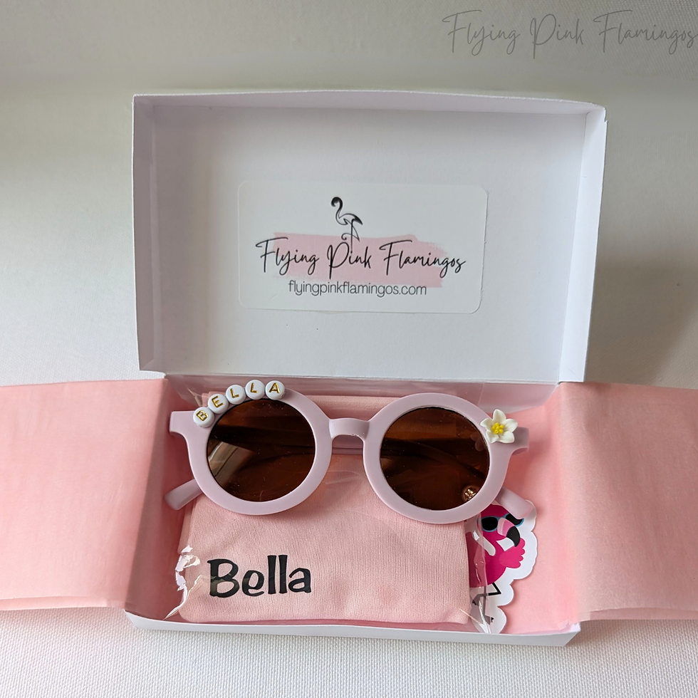Thumbnail: Personalized Kid Sunglasses & Personalized Microfiber Pouch Gift Set