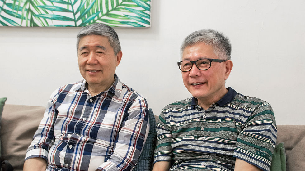 Uncle Ho (何祥) and uncle Wang (王天明)