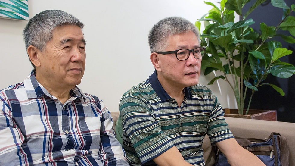 Uncle Ho (何祥) and uncle Wang (王天明)