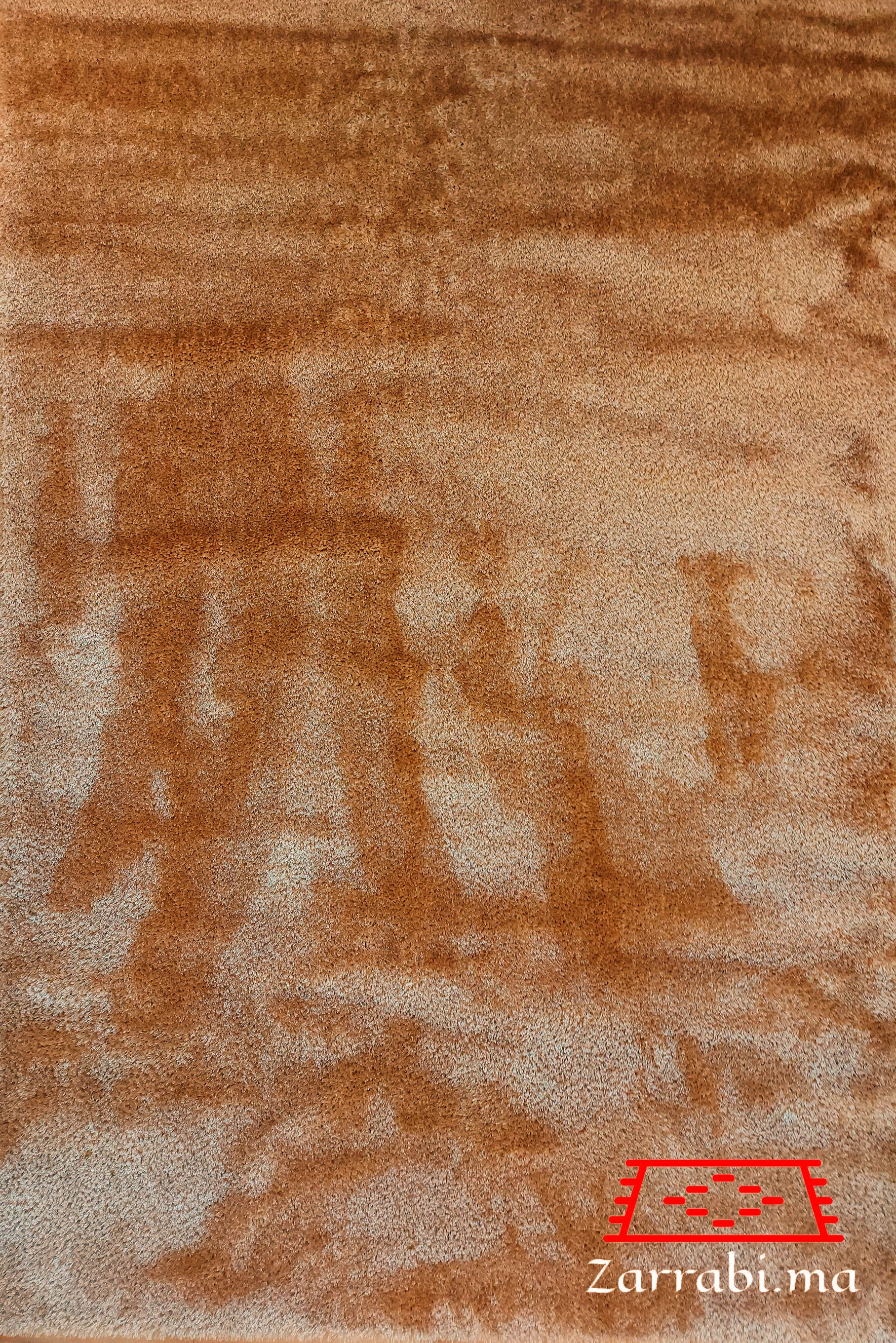 Tapis SHAGGY doux twist moutarde