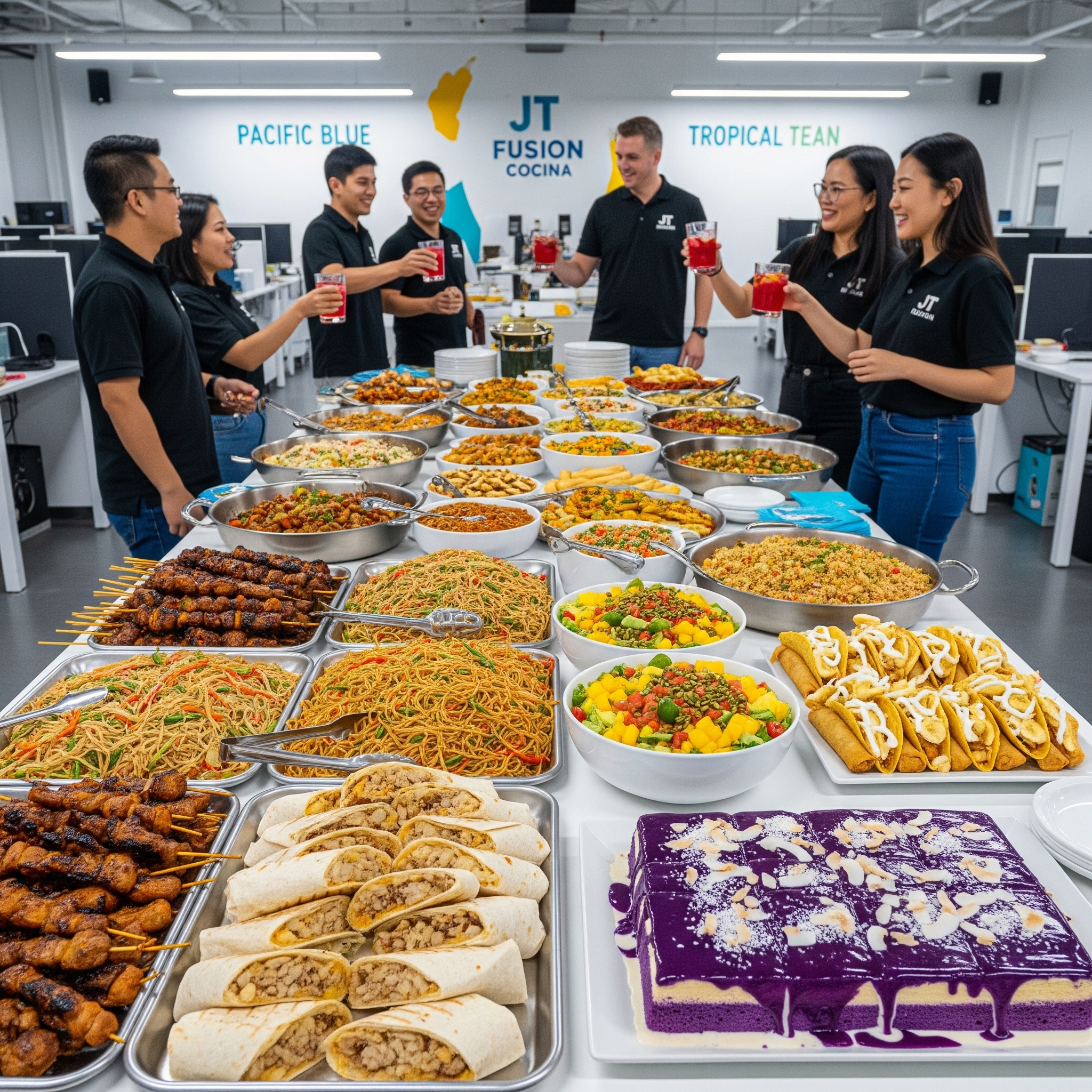 Arranged Food and Objects