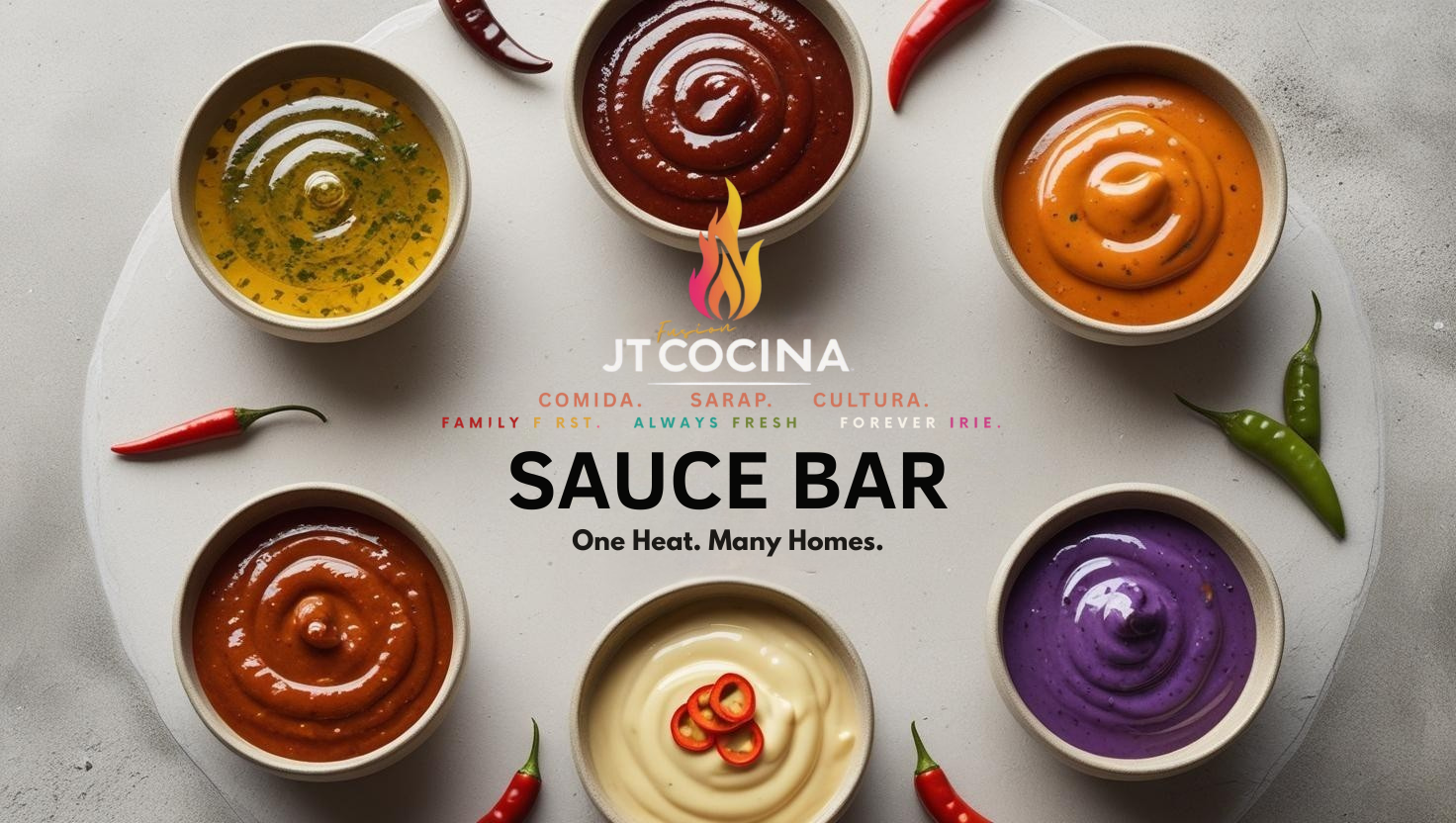 Sauce Bar — One Heat. Many Homes.