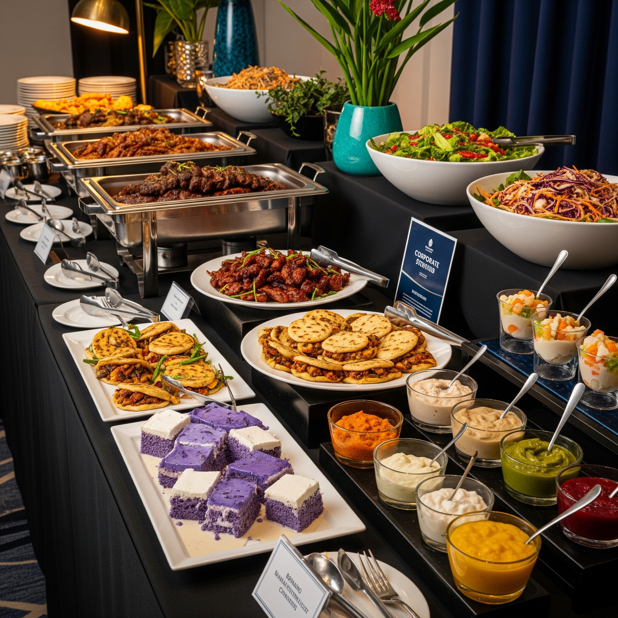Arranged Food and Objects
