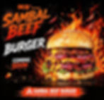 Sambal Beef Cheese Burger Meal