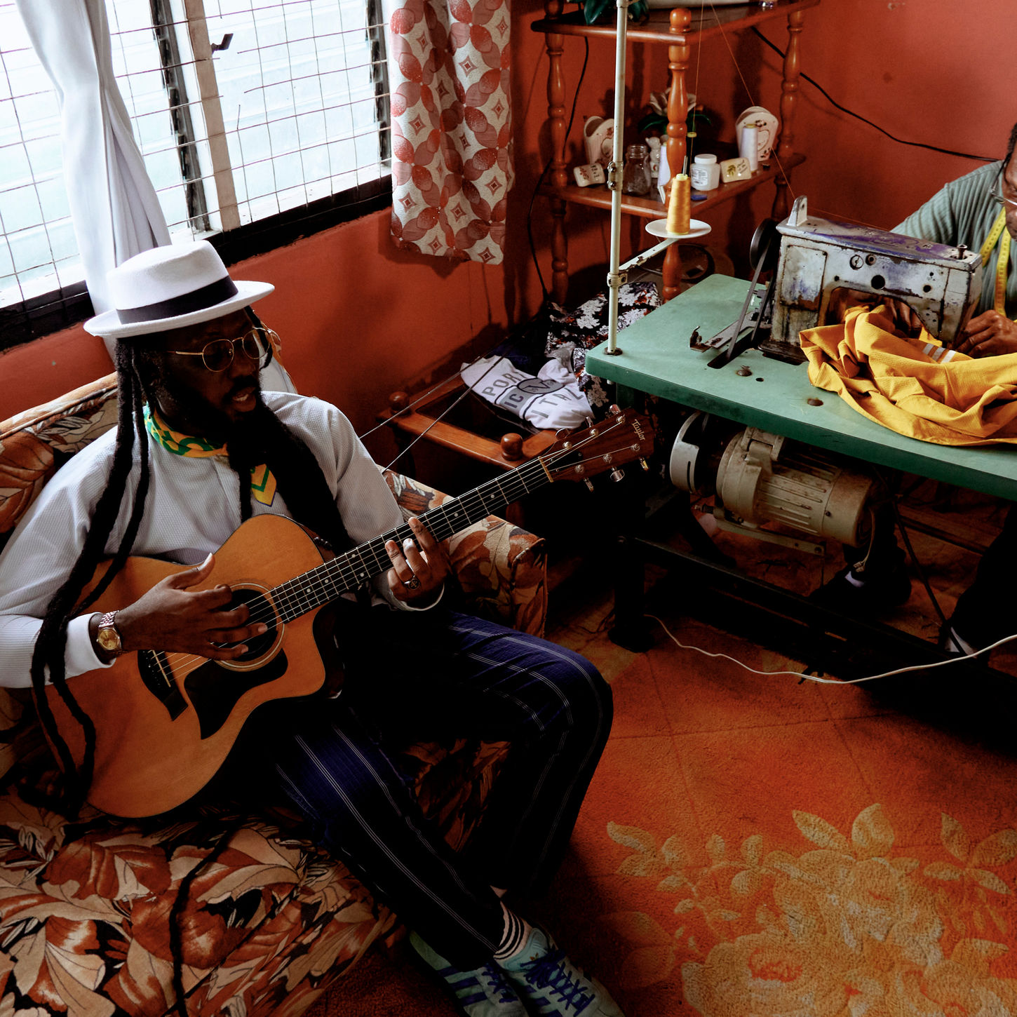 Lou Lyons, Calypso Aeons on-location shoot, Trinidad, photography by Audain Studios