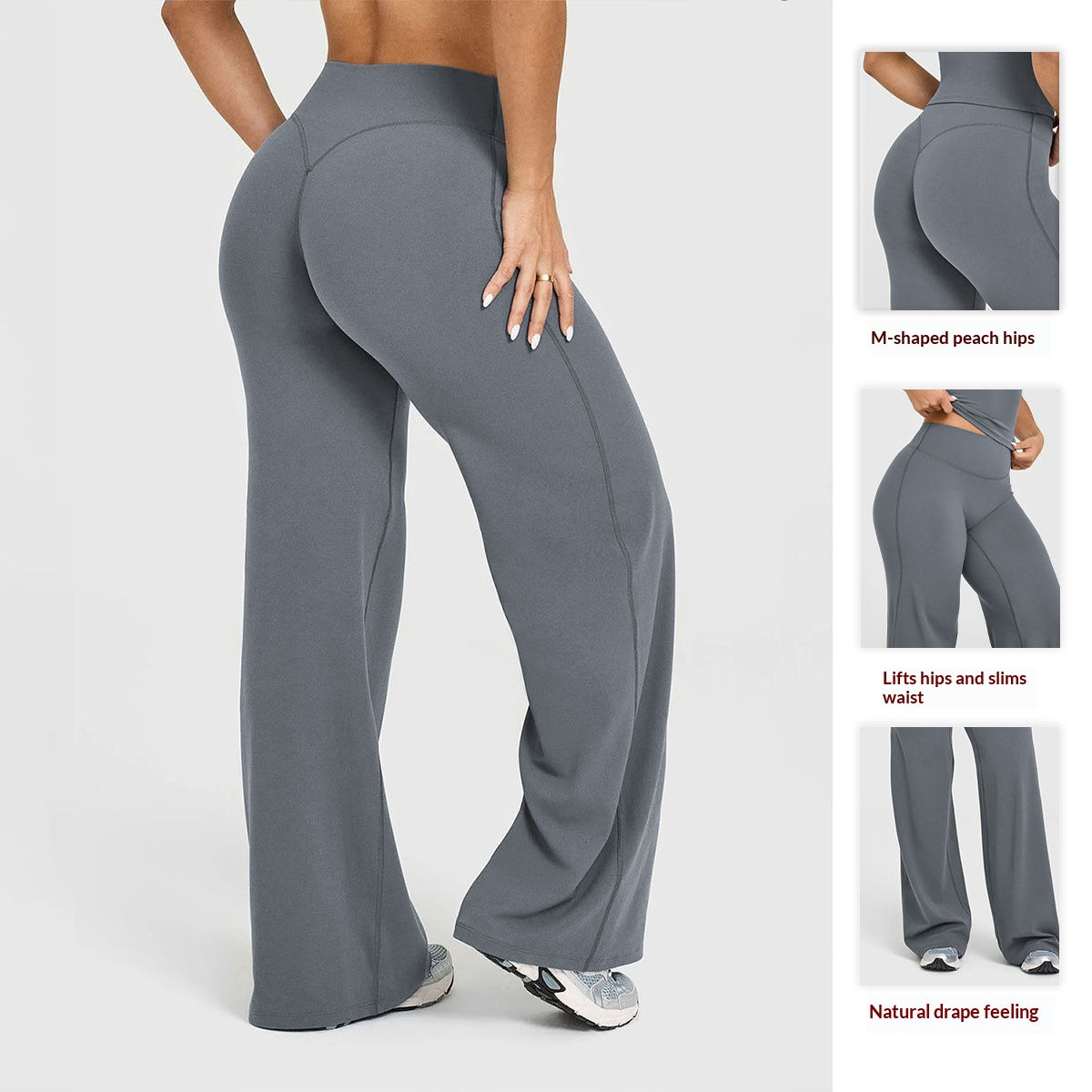 The Chelsea High-Waist Lounge Wide-Leg Trousers