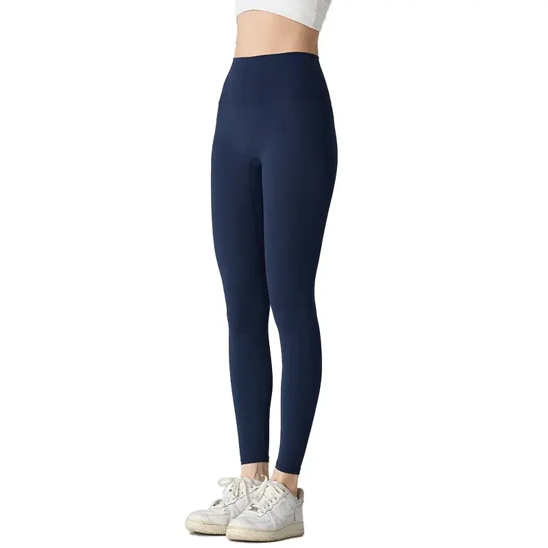 Thumbnail: Women's High-Waisted Solid Color Yoga Leggings