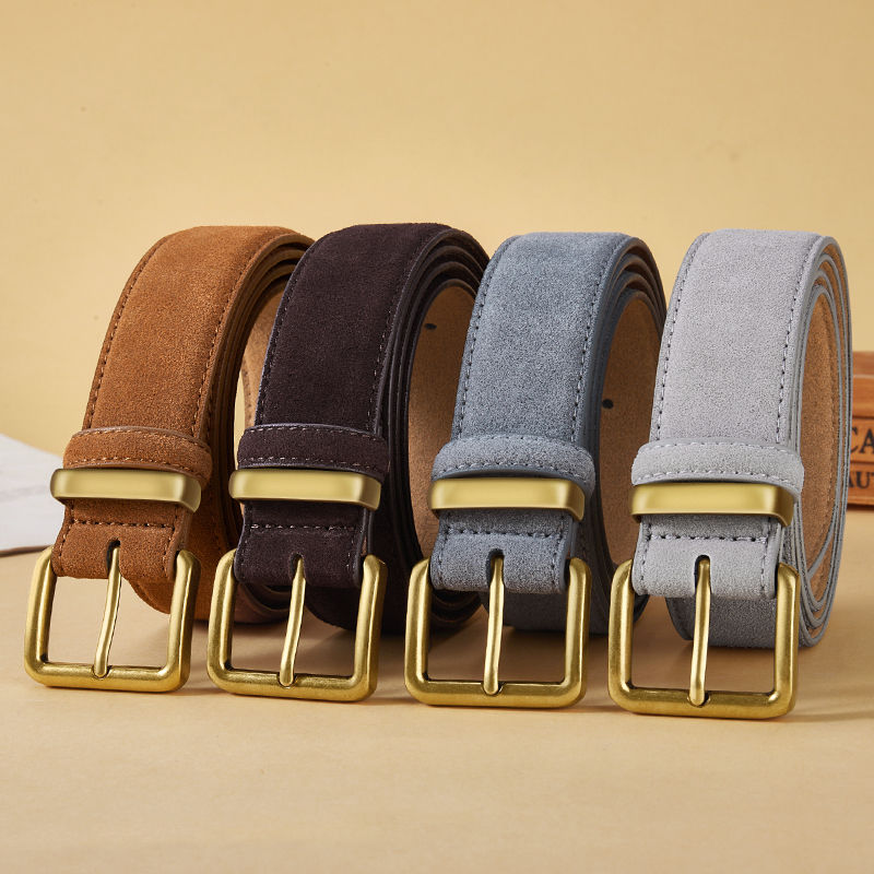 The Mayfair Suede Leather Belt Collection