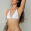 Thumbnail: Amor Hand-Beaded Bikini Set - White