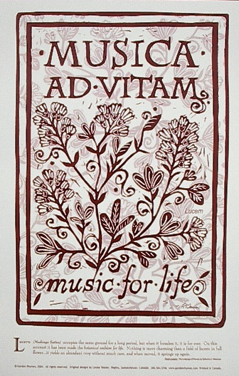 Musica ad Vitam art poster