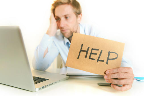 Colaborador desanimado pedindo help