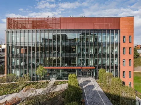 Soft flooring installation within a university research facility at the University of Birmingham
