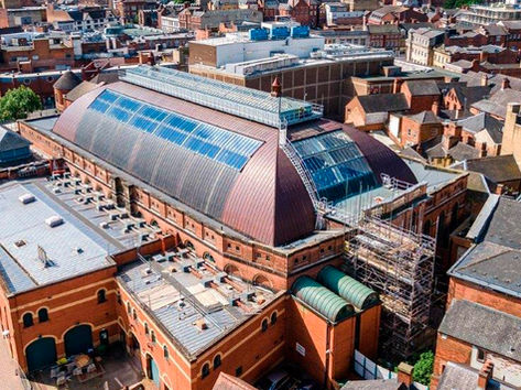 Soft flooring installation within a Grade II listed retail market hall