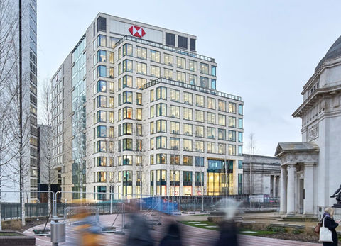 Commercial office building supported by Multi-Floor flooring installations