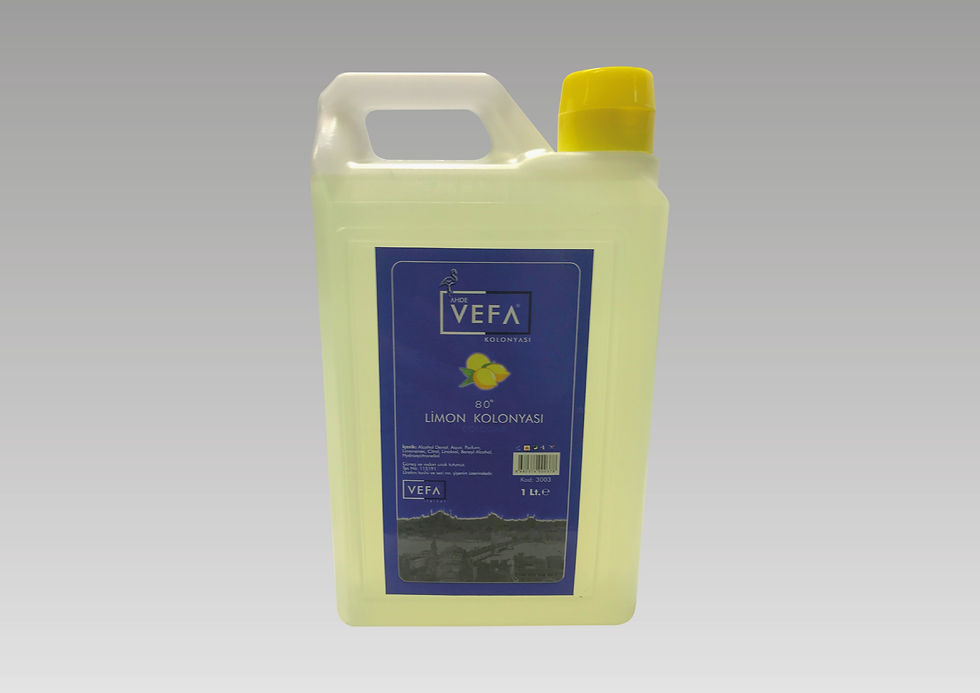 AHDE VEFA 80 DERECE LİMON KOLONYASI 1 LİTRE BİDON