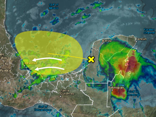 Seguirán las lluvias en Yucatán por influencia de sistema de baja presión