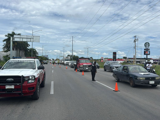Controlan fuga de gas natural en la carretera Mérida-Progreso