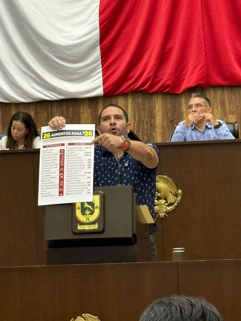 Bancada naranja alza la voz en contra de nuevos impuestos