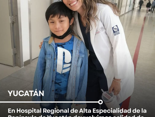 El HRAEPY devuelve calidad de vida a niño con cardiopatía congénita tras cirugía de alta especialidad