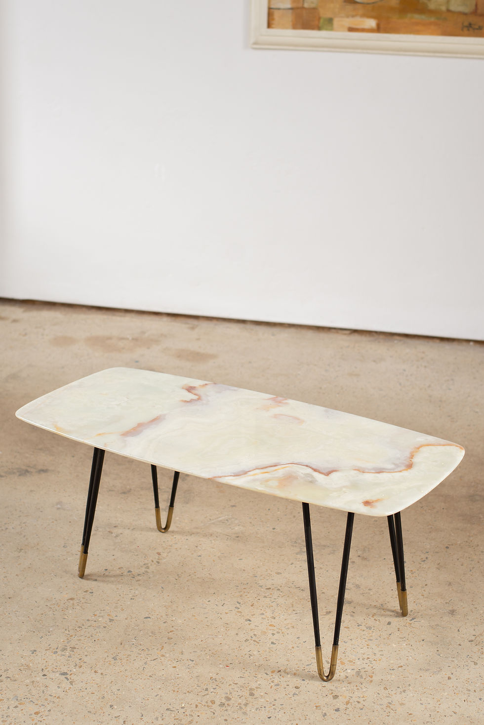 A beautiful marble-topped coffee table from Italy, C1950.