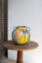 An original sculptural vessel by artist Kelly Jessiman