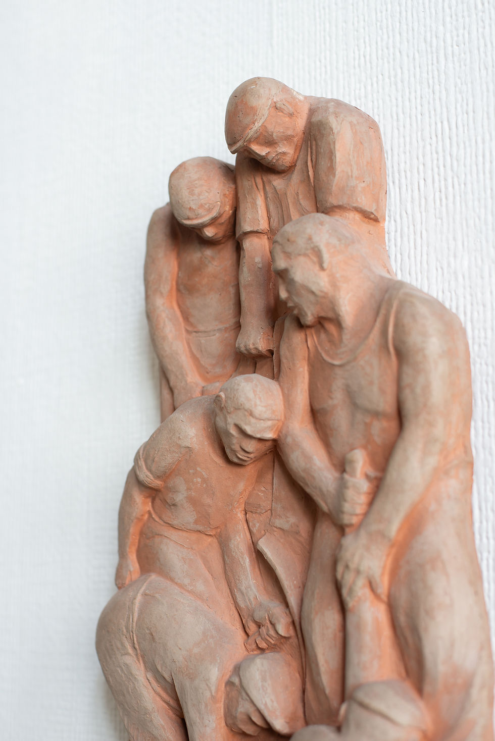 Thumbnail: A 20th century moulded terracotta relief wall panel sculpture.