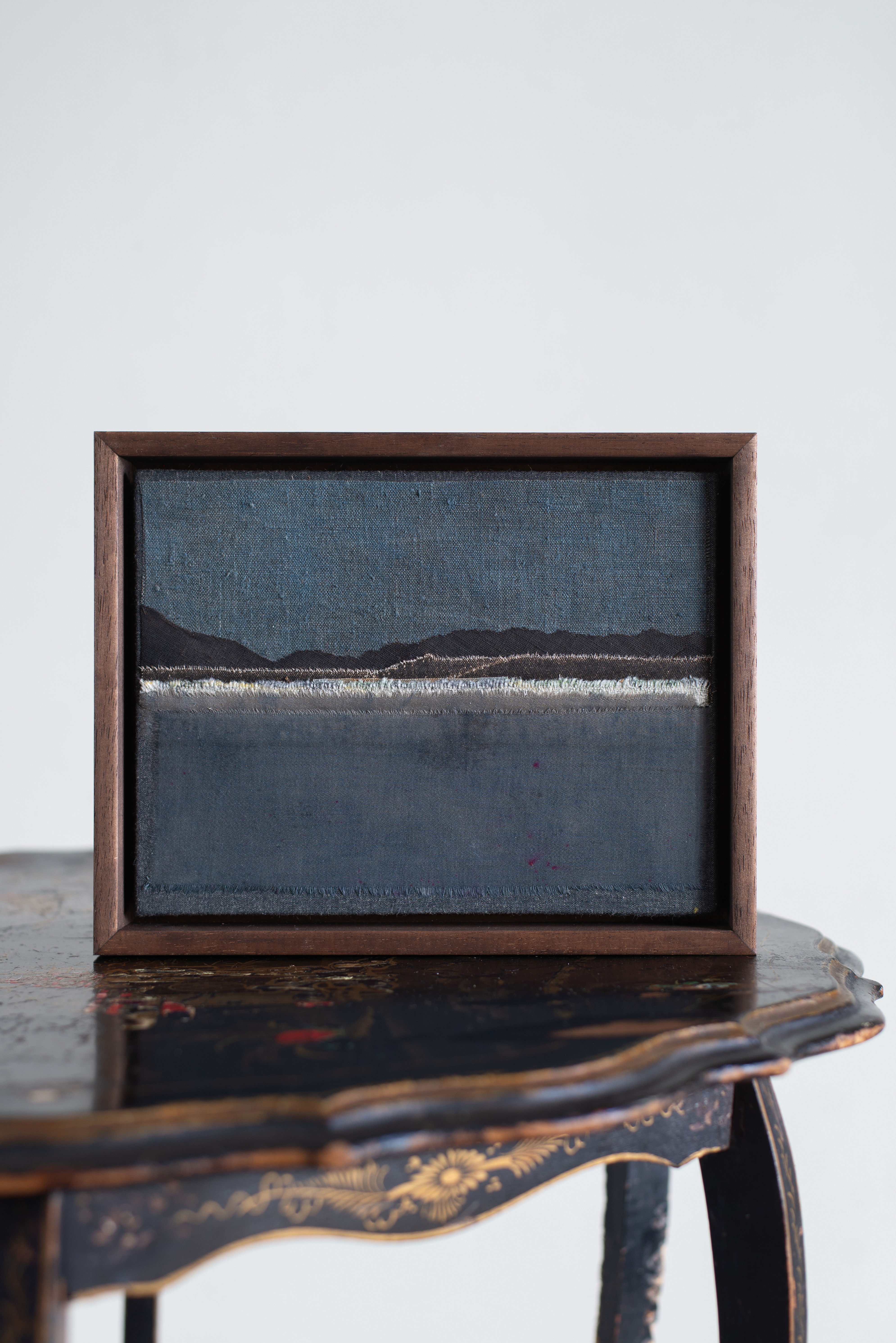 An original piece by artist Mary Norden. Collected vintage fabrics from Mary's international archive.