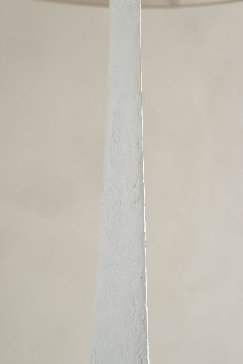 Thumbnail: Sculptural hand applied plaster standard lamps by Pablo Cal-Fernadez. Each lamp is unique.