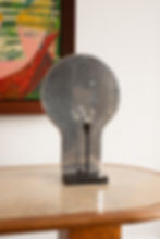 Unusual lamp made with a metal industrial mould from a french Nylon factory - circa 20th Century.