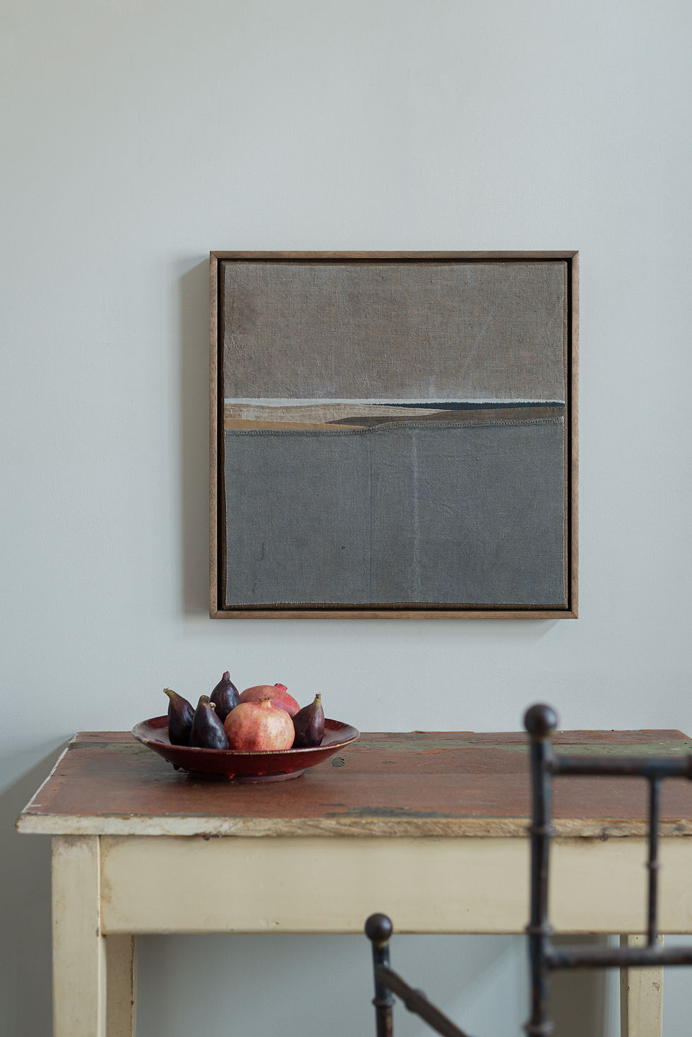 An original piece by artist Mary Norden. Collected vintage fabrics from Mary's international archive.