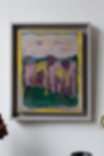 An original painting by London artist Marco Puig.