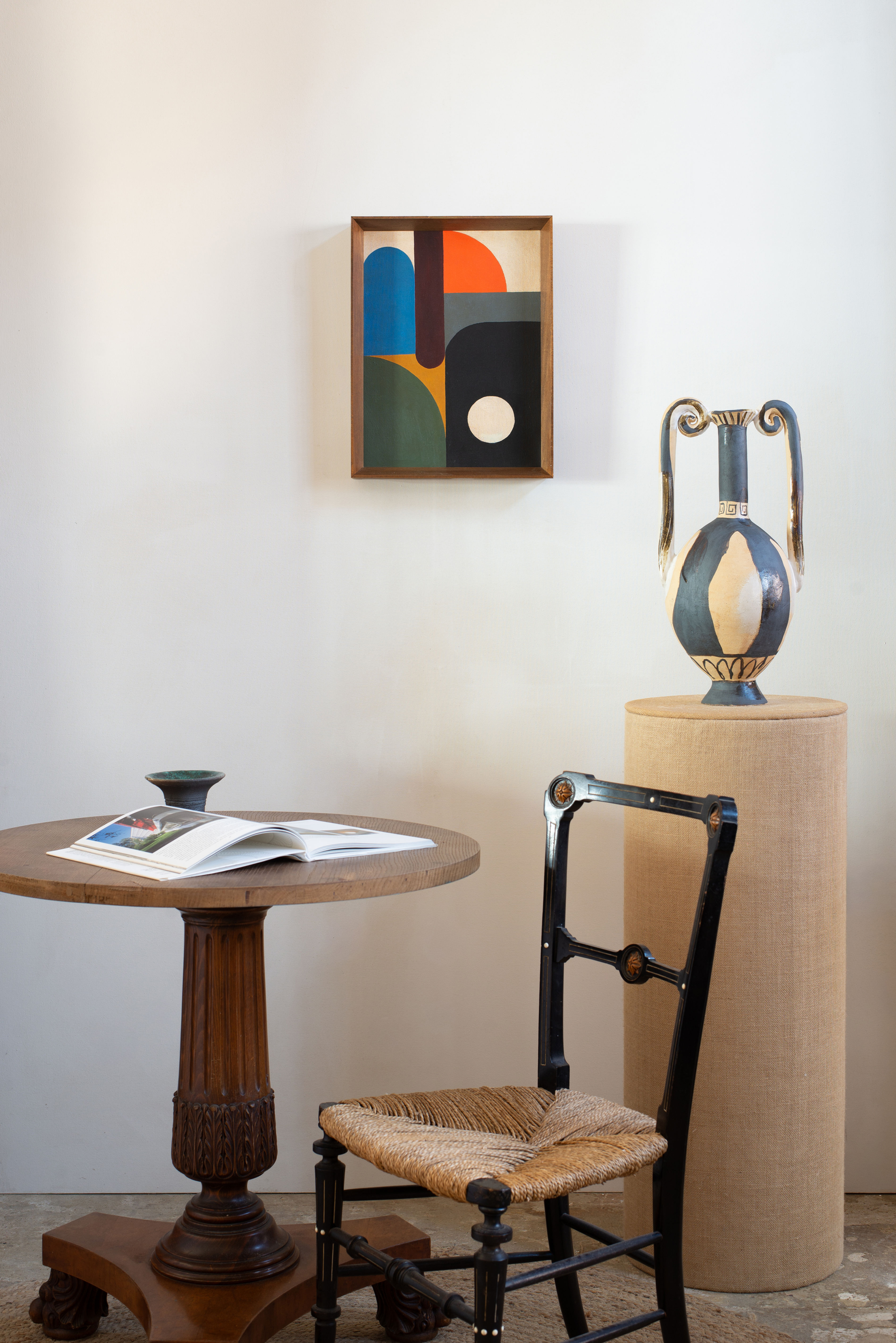 An original painting by abstract artist George Bodis.