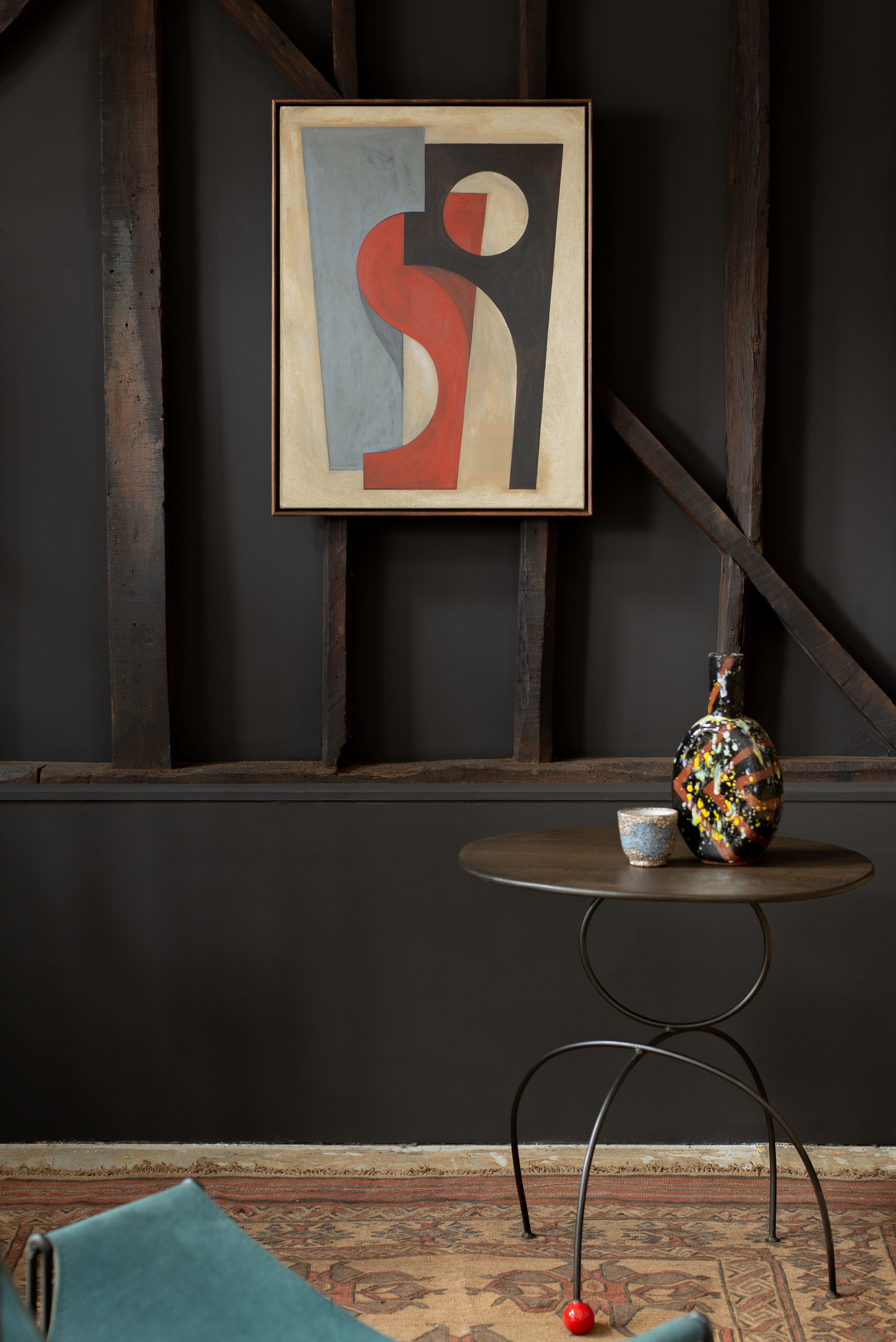 An original painting by British artist Jon Harvey.