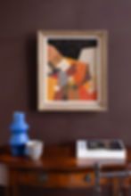 An original painting by British artist Miles Cole.