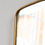 Thumbnail: A large, mid-century brass and wood-framed mirror from Italy, C1950