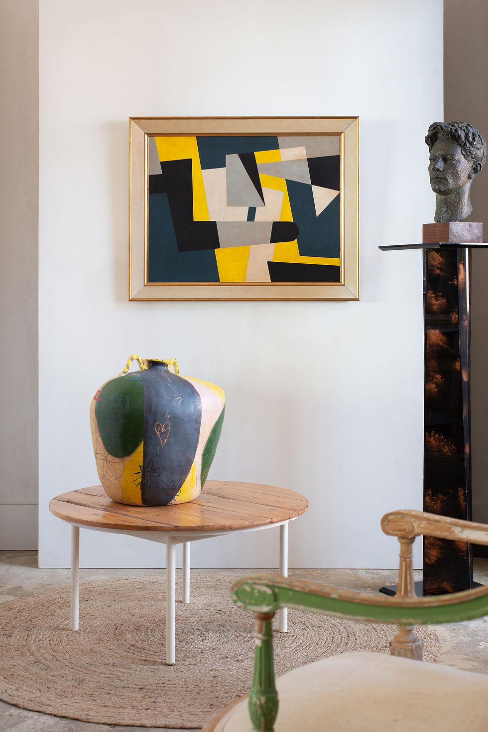 An original painting by abstract artist George Bodis.