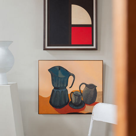 Exploring how to curate art in pairs.