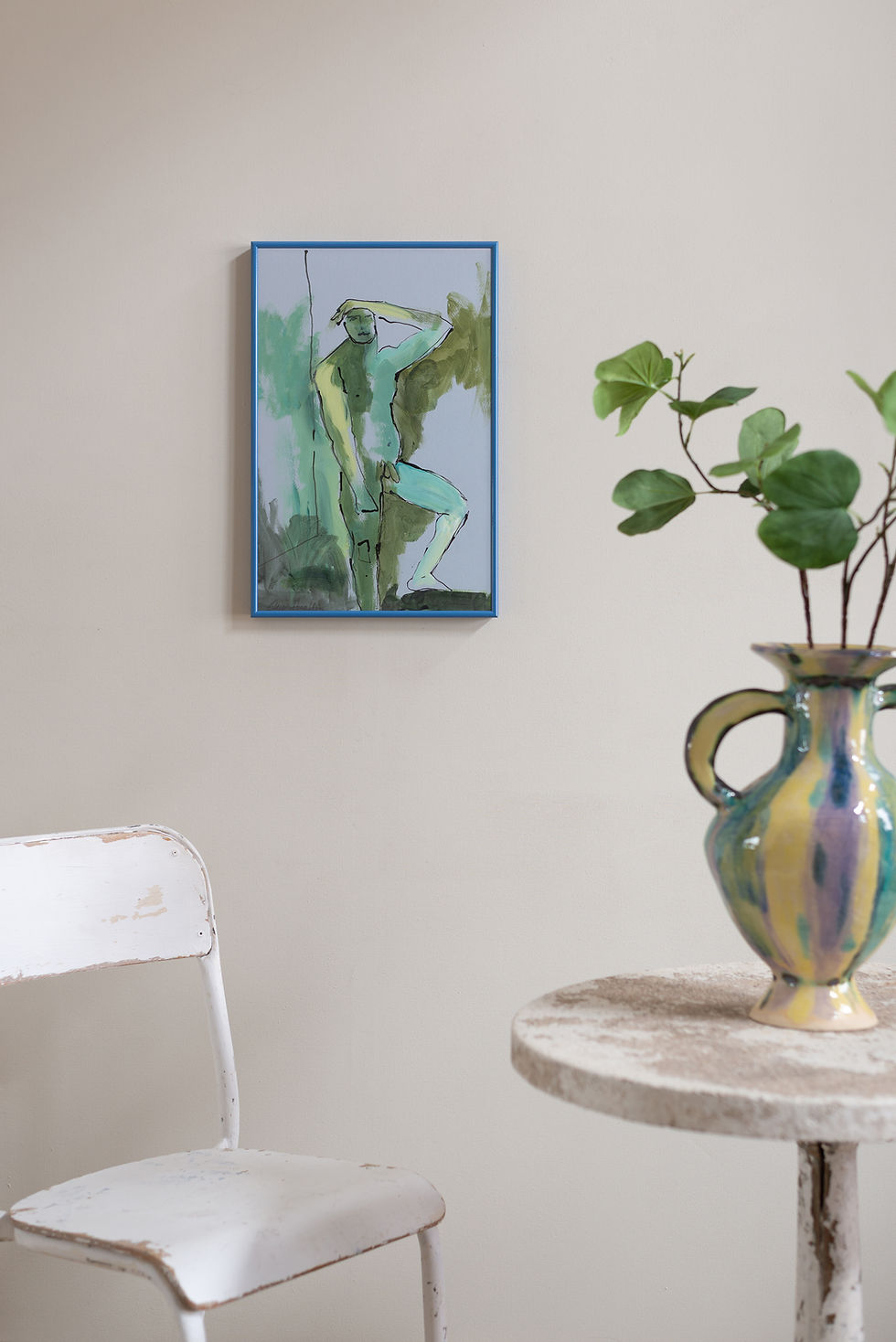Thumbnail: An original figurative painting by artist Gavin Houghton