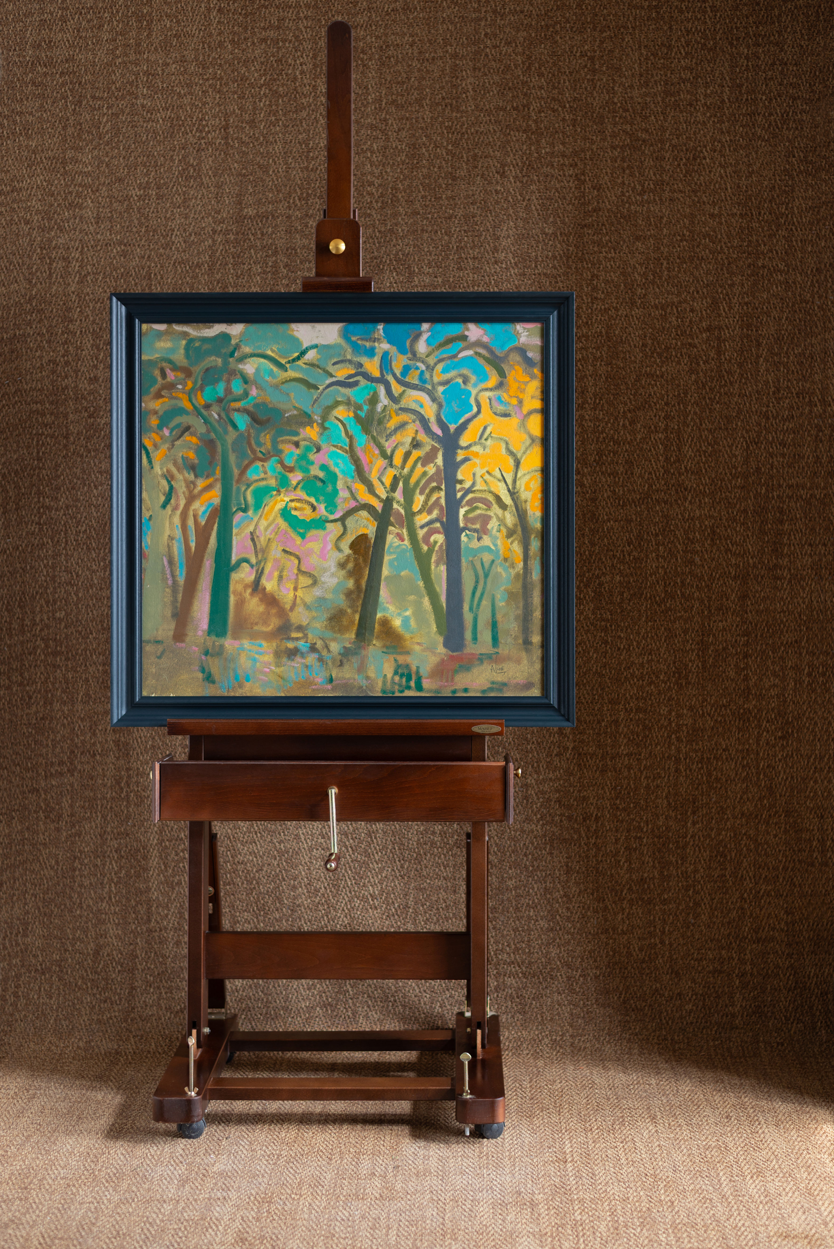 An original painting by artist Andrew Viner.