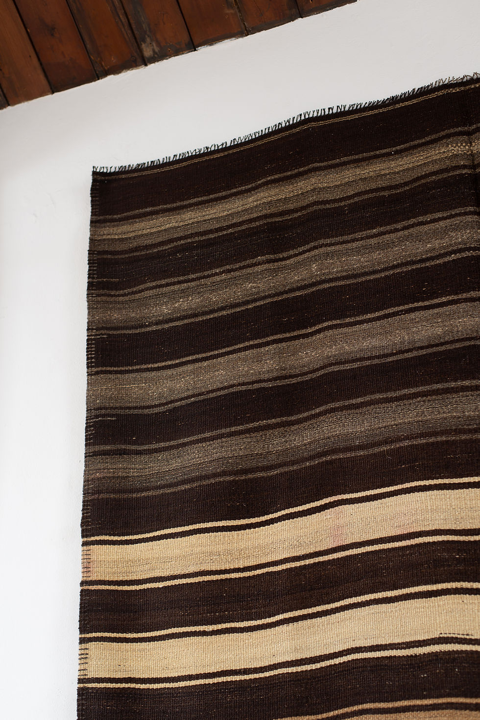 Thumbnail: Vintage Flat Weave Turkish Wool and Goat Hair Kilim C1960