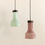 Thumbnail: opaline glass ceiling pendants from Italy, C1960.