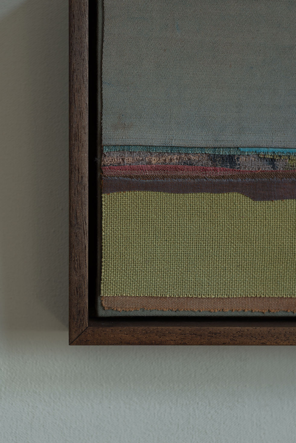 Thumbnail: An original piece by artist Mary Norden. Collected vintage fabrics from Mary's international archive.