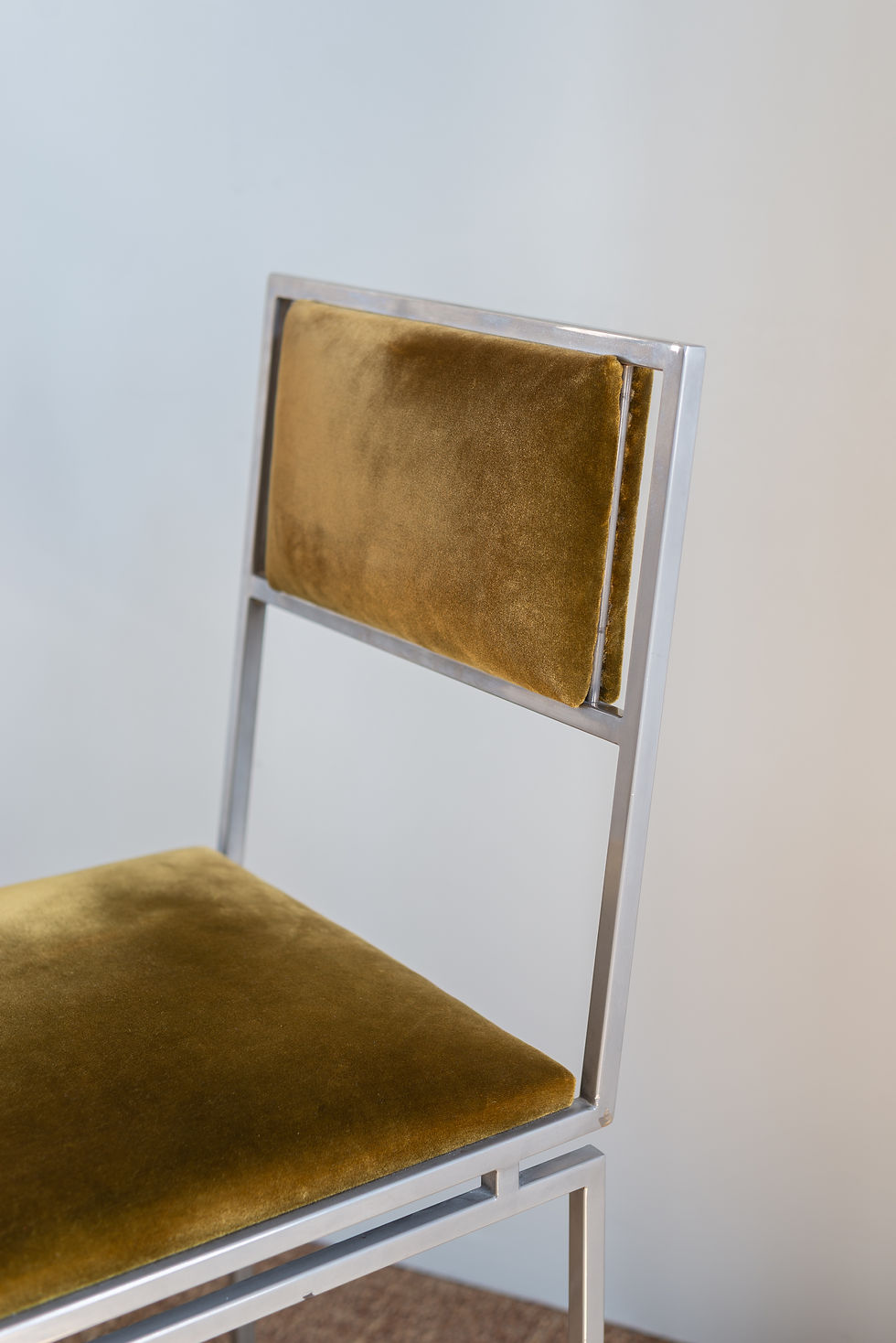Thumbnail: 1970’s Steel and Velvet chairs.