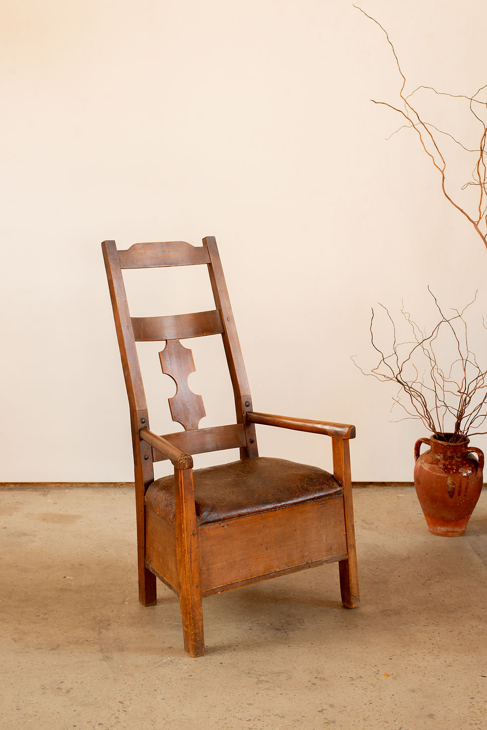 A rare to find 19th century shepherd's chair from Spain