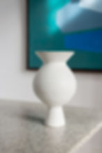 An original ceramic piece by Sussex artist Jaen Loftin. Hand built stoneware clay fired with a matt white scarva glaze.
