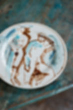 An original ceramics piece by artist Gavin Houghton.