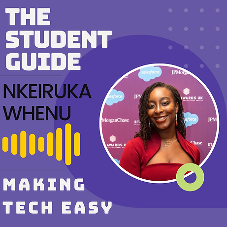 Nkeiruka Whenu is the Founder and CEO of Web3sy. Web3? Easy!
Web3sy (https://web3sy.com) introduces young tech enthusiasts aged 8–15 to emerging technologies including Artificial Intelligence, Web3, and Quantum Computing, through online after-school clubs, hands-on workshops, and a technical blog. With a focus on democratising access to deep tech education, Nkeiruka is opening up opportunities for children in underrepresented communities, one learner at a time.
Having built partnerships with organisations like CIEE, Queen Elizabeth’s Olympic Park, ELATT, and Coding Black Females, she’s helping make future-focused learning more inclusive and engaging. Recognised by pioneering organisations including RareFounders, Startup Networks, Santander Bank, and WrayForward, her work continues to gain momentum.
Before launching Web3sy, Nkeiruka built her career in software engineering and taught coding with Code First Girls and FireTechCamps—experiences that continue to shape her mission to make tech education more accessible, relatable, and fun for the next generation.