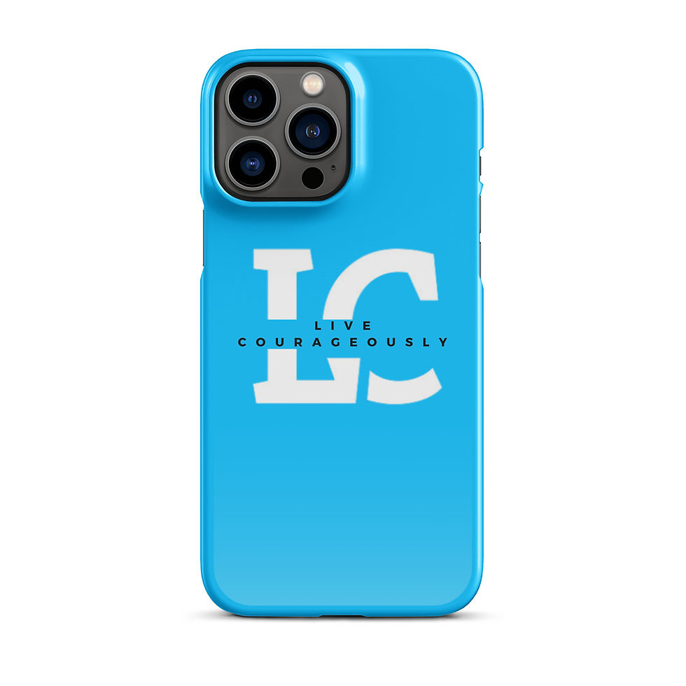 Thumbnail: Blue LC Live Courageously - Snap case for iPhone®