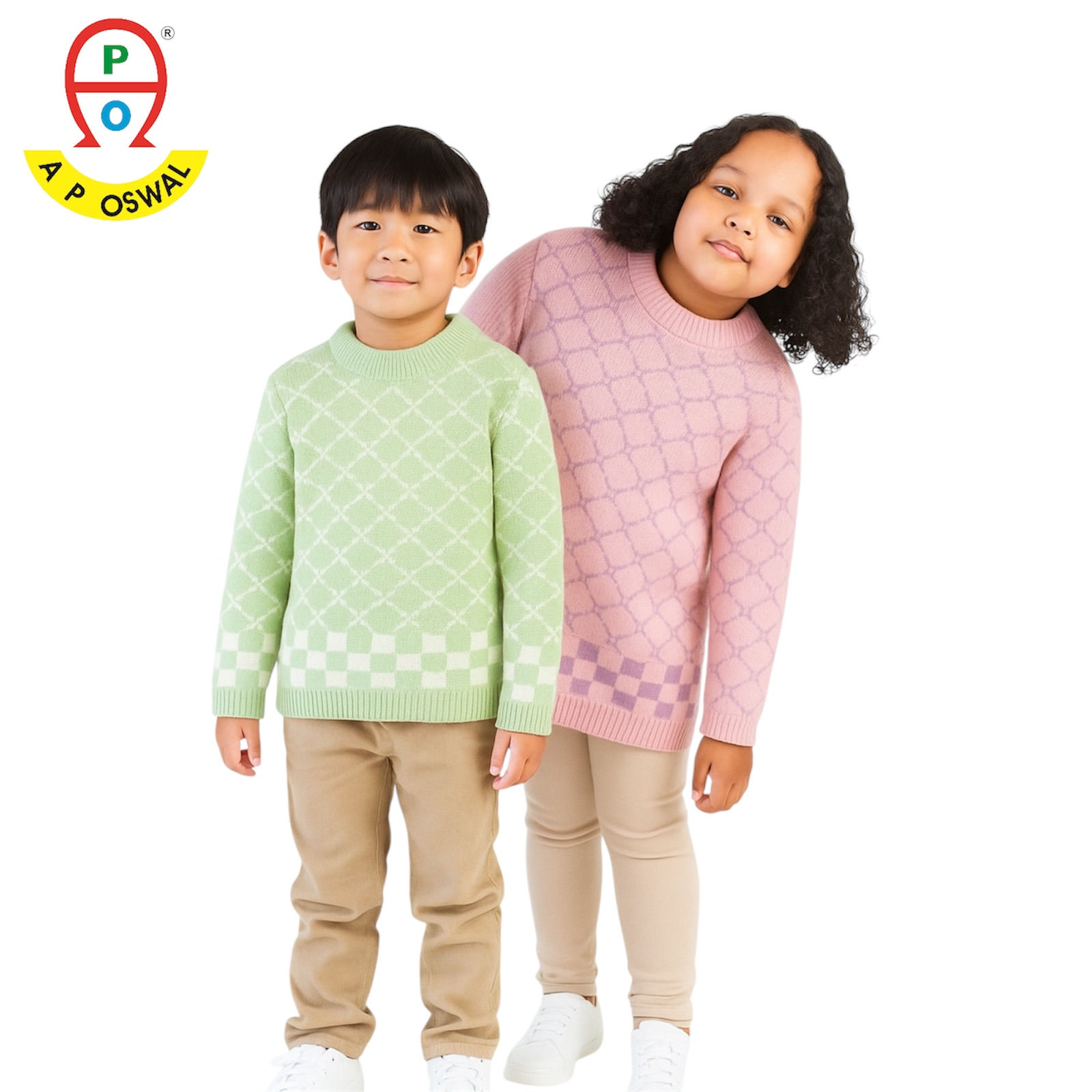 Round Neck Colourful Sweater