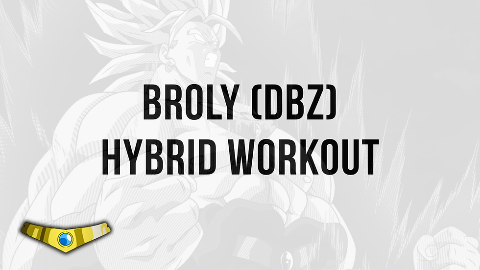 Dragon Ball Z Broly Hybrid Workout